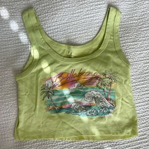 Billabong Light Green Graphic Tee